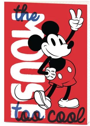 Quaderno A5 Mickey Mouse Too Cool - Sr73393 Quaderno A5 Mickey Mouse Too Cool - Sr73393